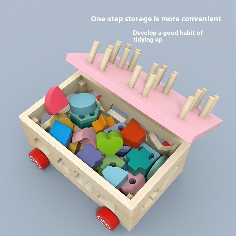 Wood Puzzle Shape Matching Blocks  SL-A-105